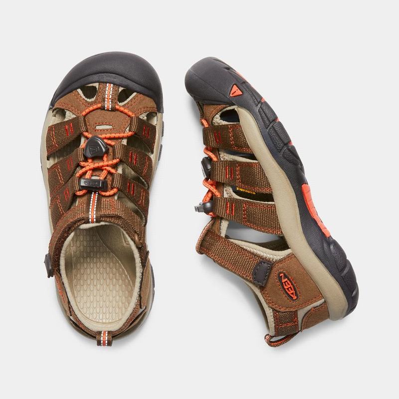 Sandalias Keen Newport H2 Para Niños Marrom/Naranjas - Sandalias Keen Mexico (236740-ONL)